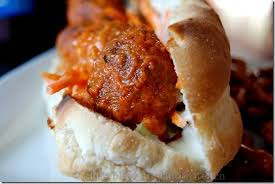 Buffalo Meatball Sandwich