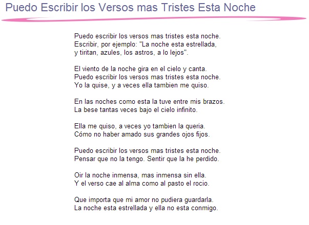 4 Puedo Escribir los Versos mas Tristes Esta Noche (The Saddest Lines)