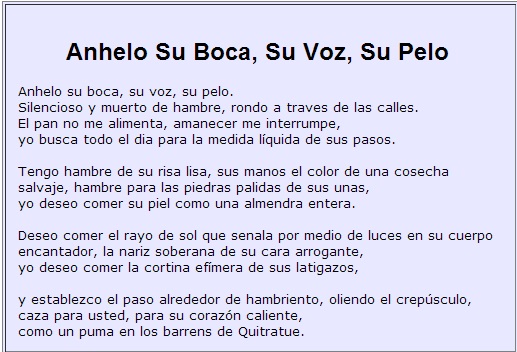 7 Anhelo Su Boca, Su Voz, Su Pelo (I Crave Your Mouth)