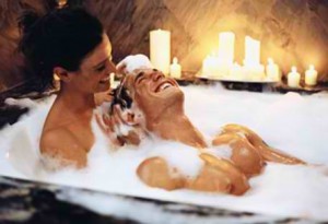 2. Take a bath together