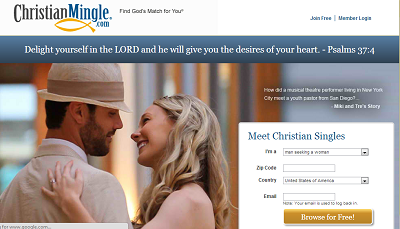 Engage merged with Christian Mingle free online dating site
