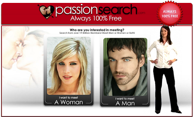 PassionSearch website for men looking for sex