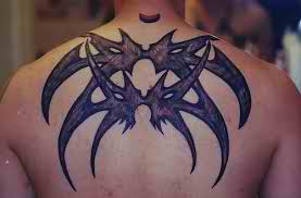 Spider Tribal Back Tattoo