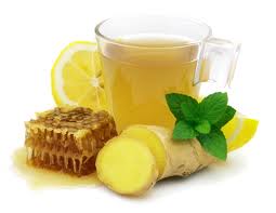 Ginger tea with honey