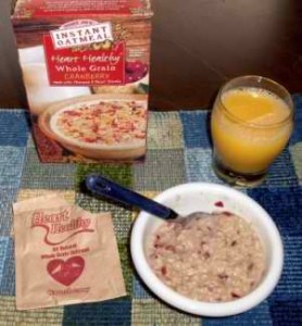 Trader’s Joe Heart Healthy Whole Grain Cranberry Instant Oatmeal