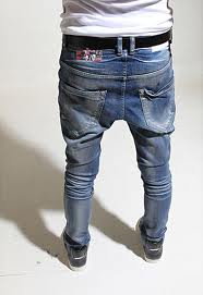 sagging pants + skinny jeans for men