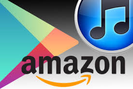 Google Play, iTunes Store and Amazon