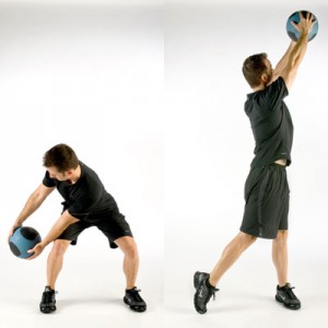 Medicine Ball Squat Chops