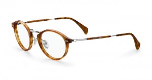 Ray-Ban Clear Lens Square Wayfarer Glasses Striped Havana