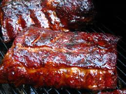 smoked ribs grilling